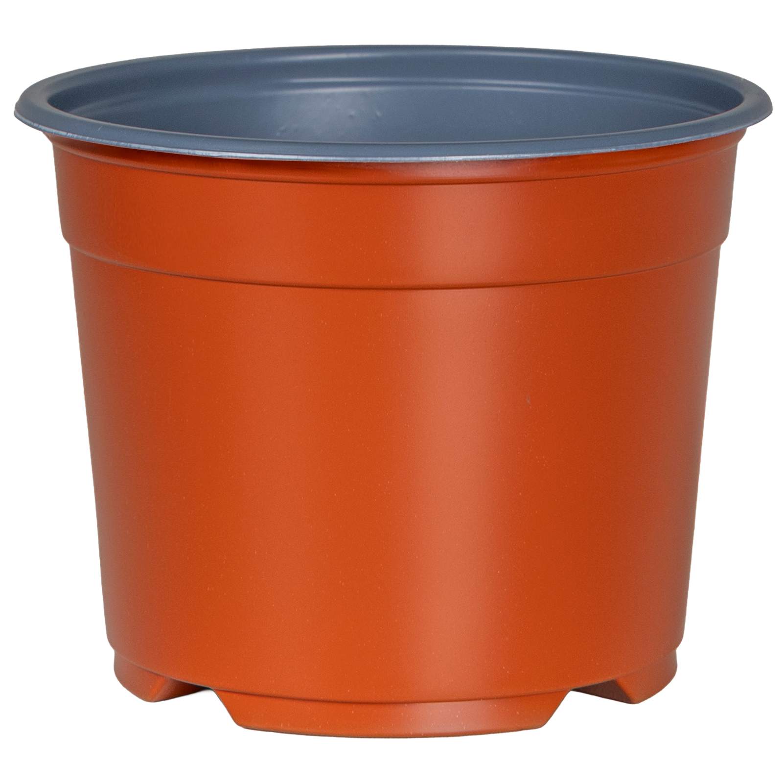 Vaso Rotondo per Fiori 100 pcs Terracotta Ø 10 x 8 cm Plastica