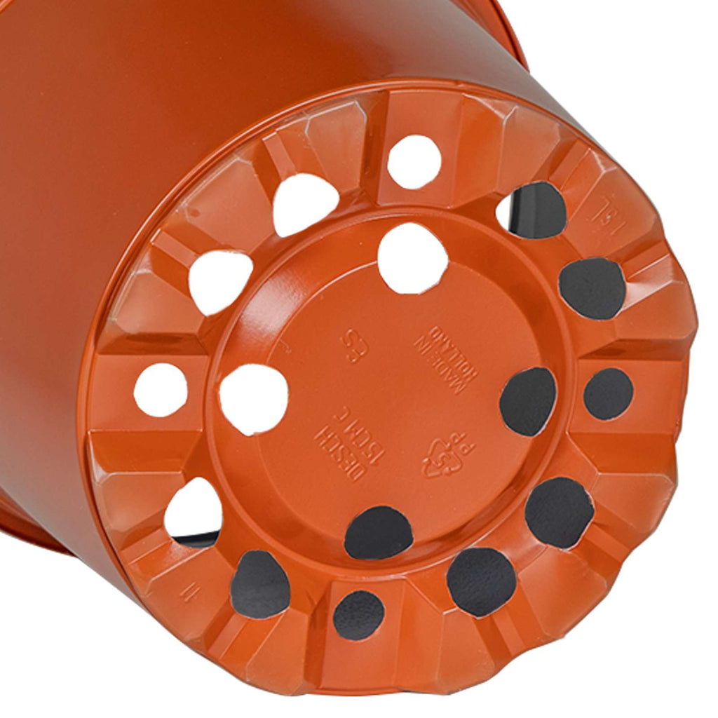 Vaso per Fiori 50 pcs Terracotta Ø 15 x 13 cm Plastica