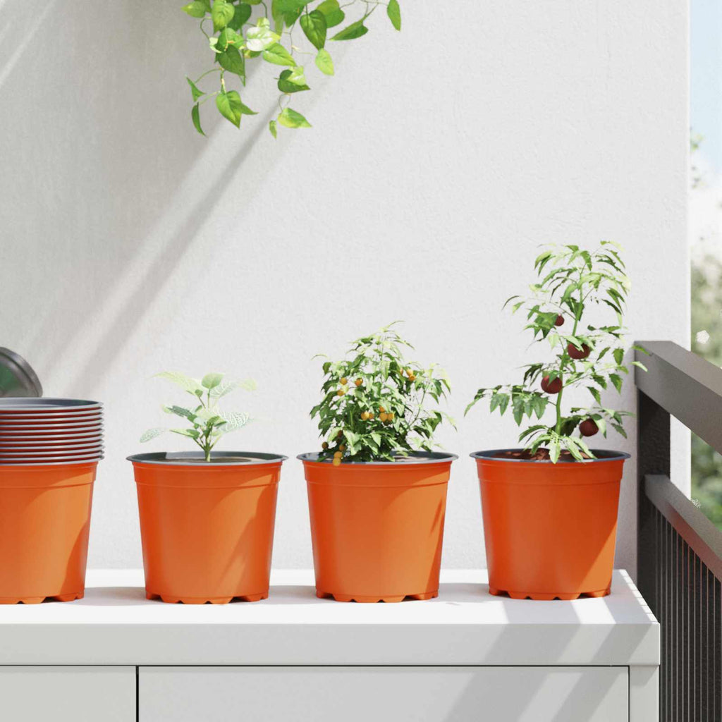 Vaso per Fiori 50 pcs Terracotta Ø 15 x 13 cm Plastica