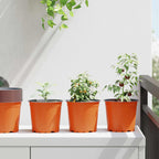 Vaso per Fiori 50 pcs Terracotta Ø 15 x 13 cm Plastica