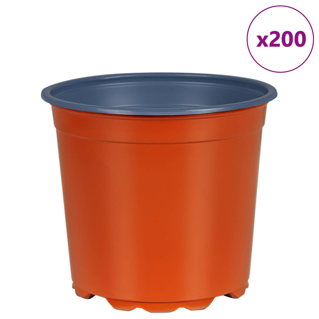 Vaso per Fiori 200 pcs Terracotta Ø 15 x 13 cm Plastica