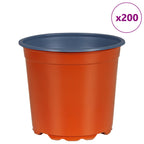 Vaso per Fiori 200 pcs Terracotta Ø 15 x 13 cm Plastica