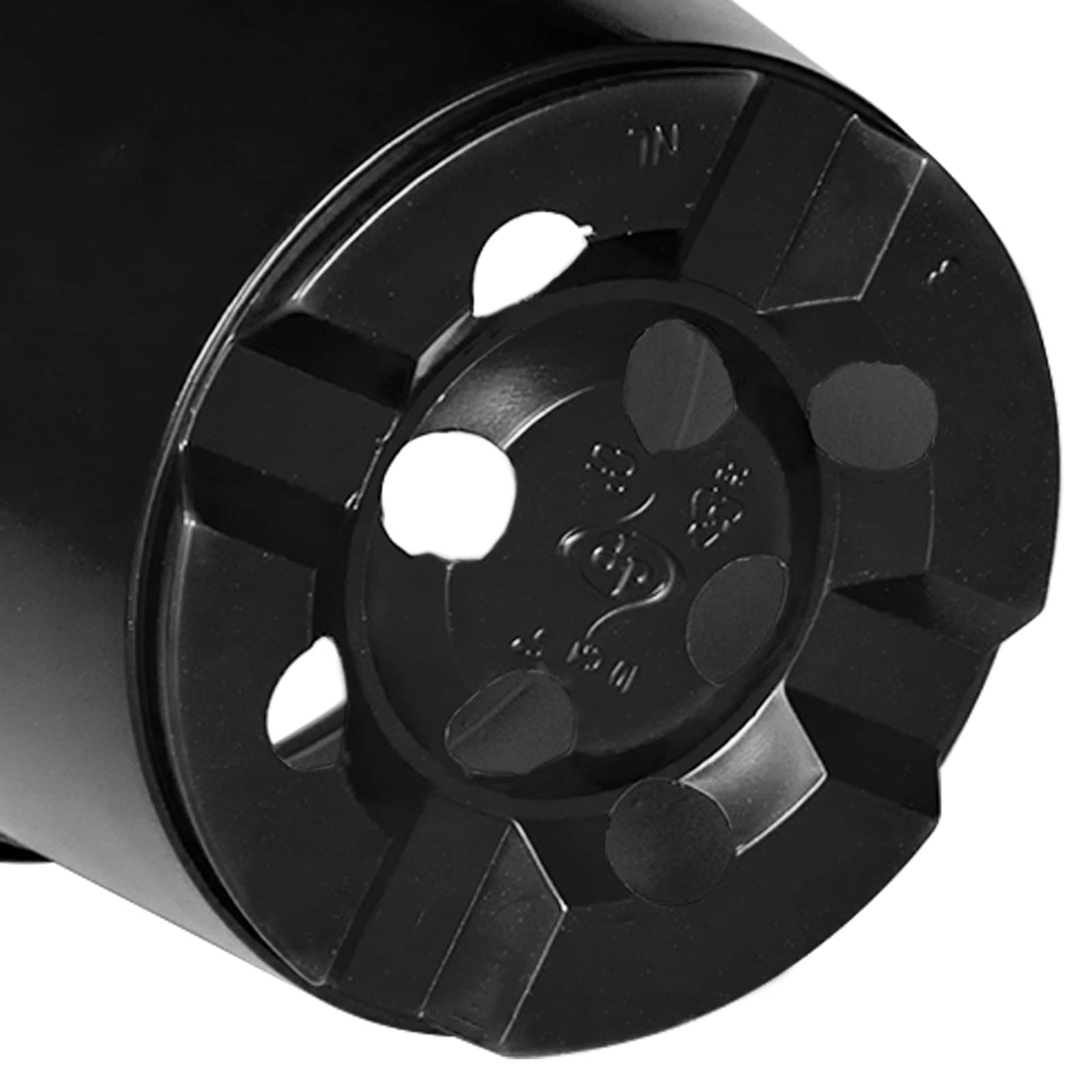 Vaso Rotondo per Fiori 50 pcs Nero Ø 10 x 8 cm Plastica