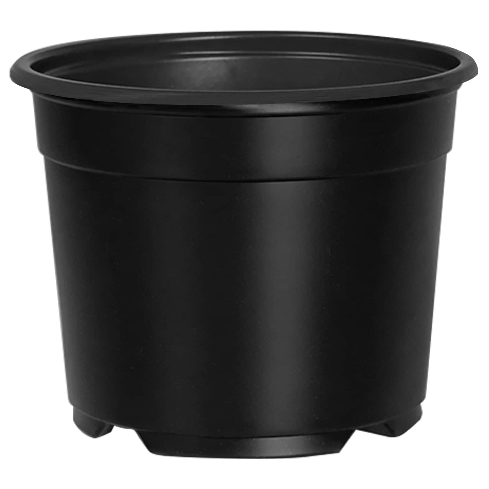 Vaso Rotondo per Fiori 50 pcs Nero Ø 10 x 8 cm Plastica