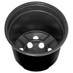 Vaso Rotondo per Fiori 50 pcs Nero Ø 10 x 8 cm Plastica