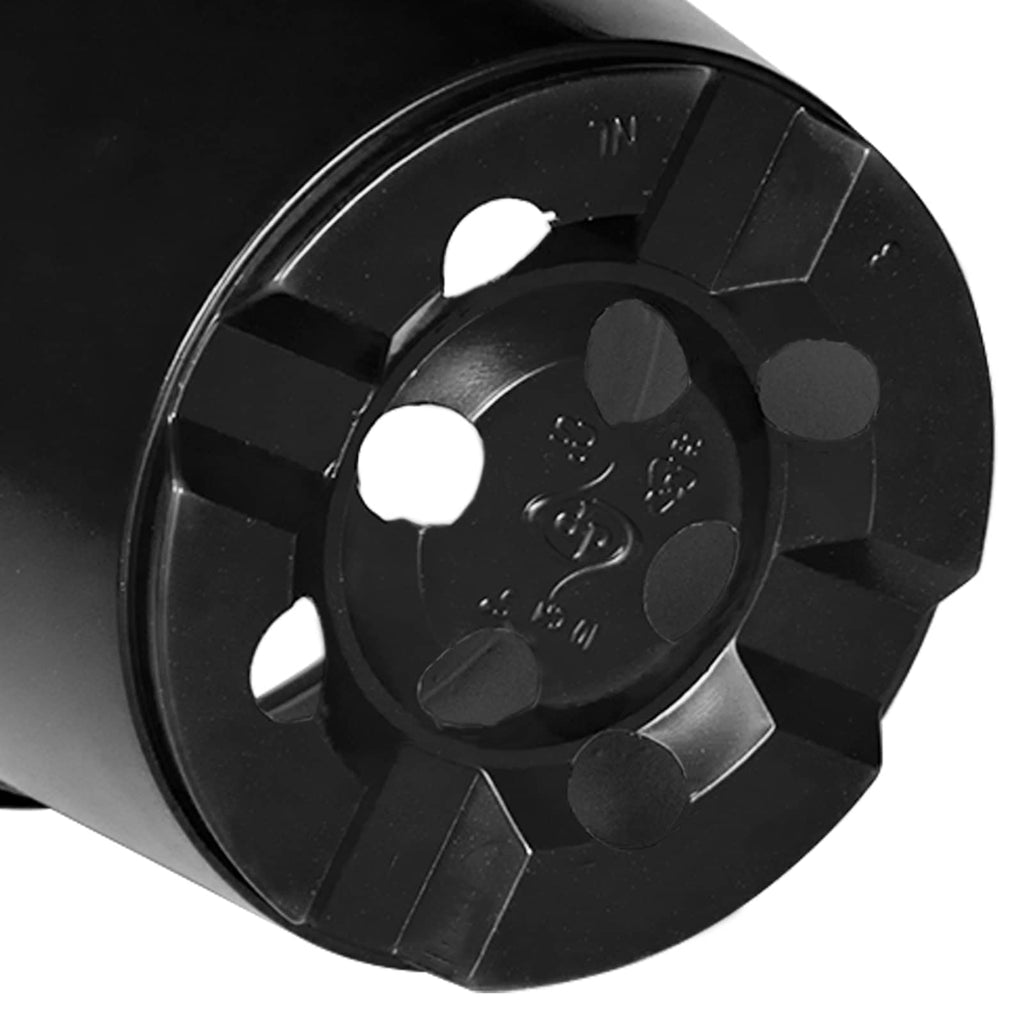 Vaso Rotondo per Fiori 100 pcs Nero Ø 10 x 8 cm Plastica