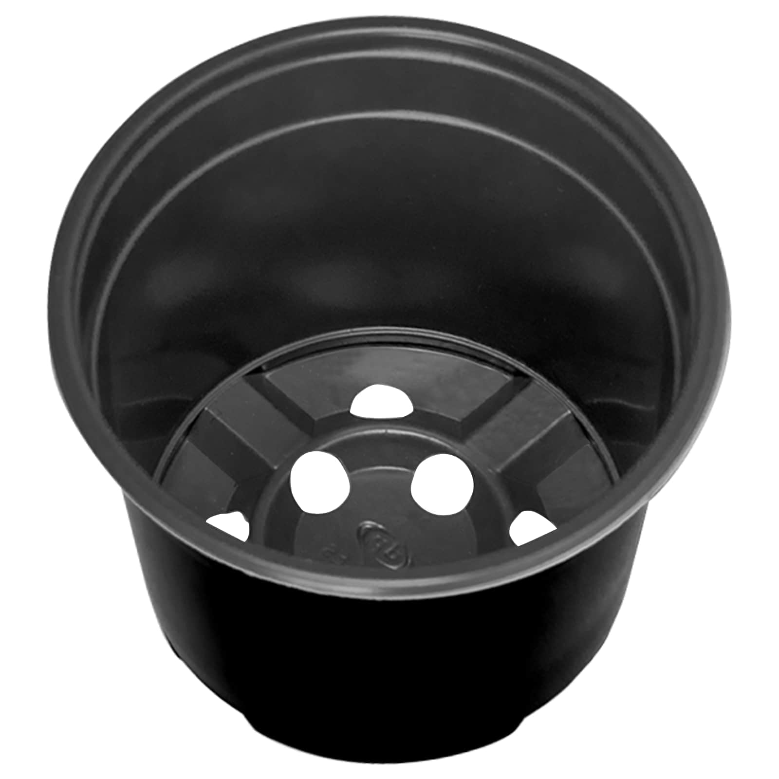 Vaso Rotondo per Fiori 100 pcs Nero Ø 10 x 8 cm Plastica