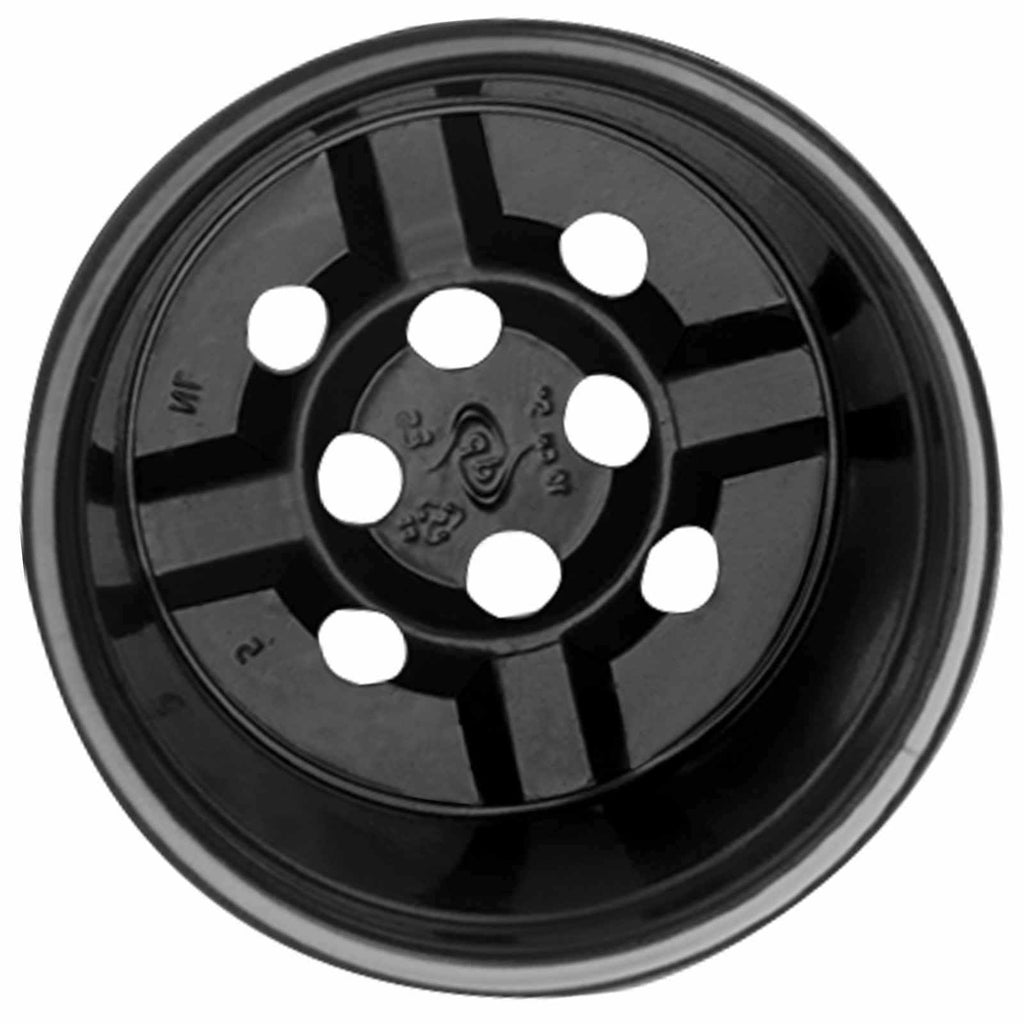 Vaso Rotondo per Fiori 100 pcs Nero Ø 10 x 8 cm Plastica