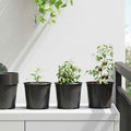 Vaso per Fiori 50 pcs Nero Ø 15 x 13 cm Plastica