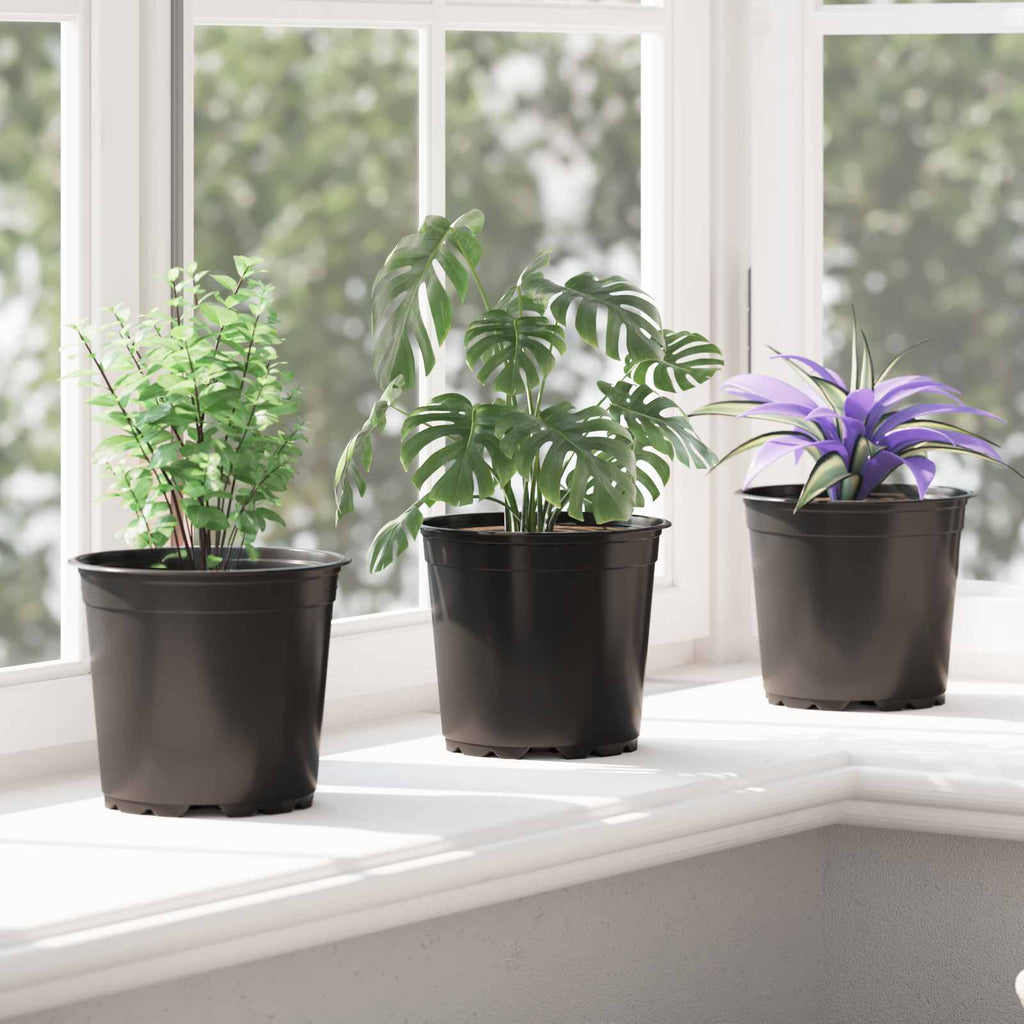 Vaso per Fiori 50 pcs Nero Ø 15 x 13 cm Plastica