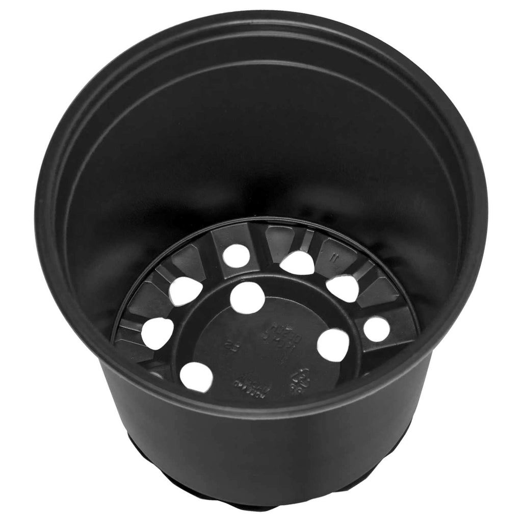 Vaso per Fiori 200 pcs Nero Ø 15 x 13 cm Plastica