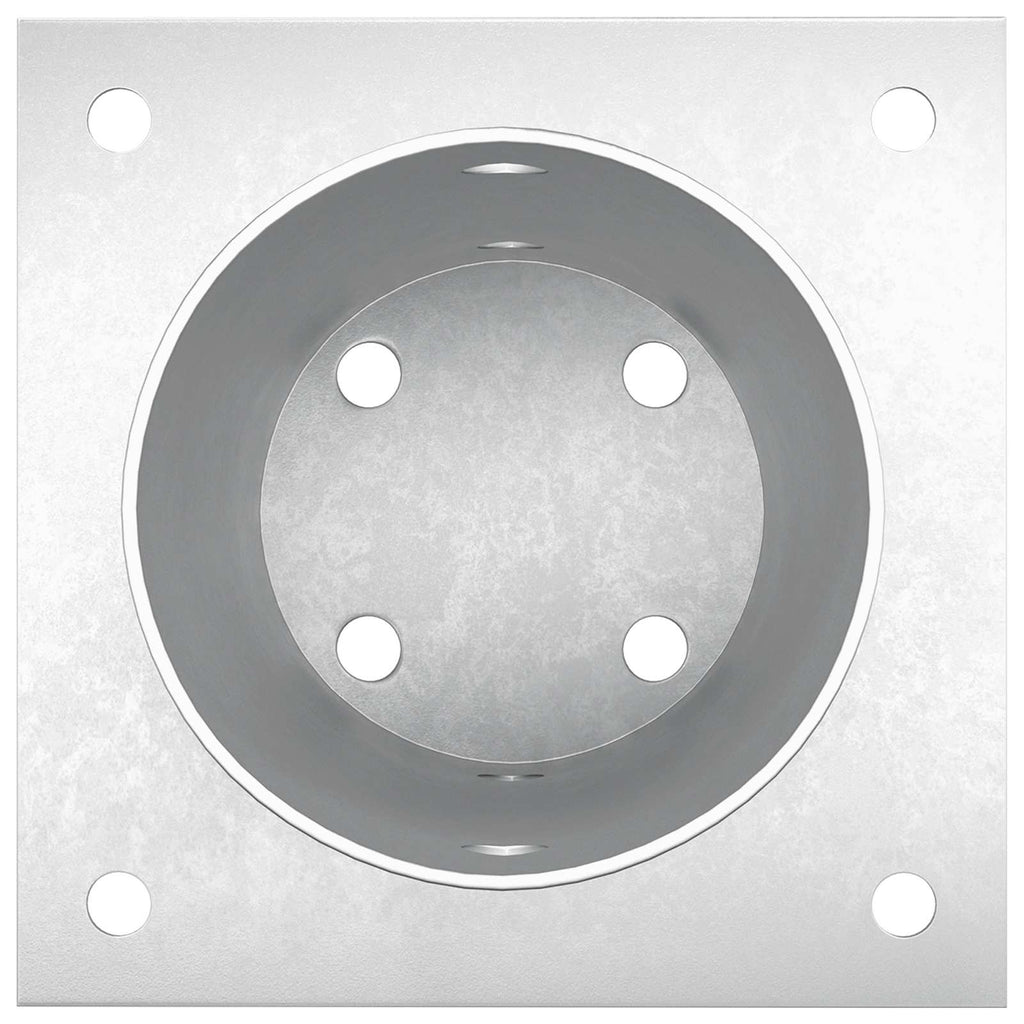 Ancora rotonda per terreno 4 pcs Argento 15 x 15 x 15 cm