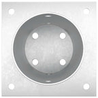 Ancora rotonda per terreno 12 pcs Argento 15 x 15 x 15 cm
