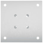 Ancora rotonda per terreno 12 pcs Argento 15 x 15 x 15 cm