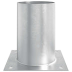 Ancora rotonda per terreno 4 pcs Argento 15 x 15 x 15 cm
