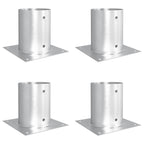 Ancora rotonda per terreno 4 pcs Argento 18 x 18 x15 cm Metallo