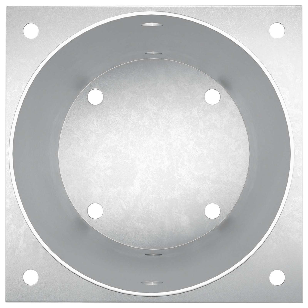 Ancora rotonda per terreno 4 pcs Argento 18 x 18 x15 cm Metallo