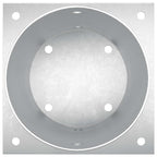 Ancora rotonda per terreno 4 pcs Argento 18 x 18 x15 cm Metallo
