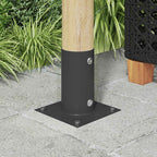 Ancora rotonda per terreno 12 pcs Antracite 15 x 15 x 15 cm