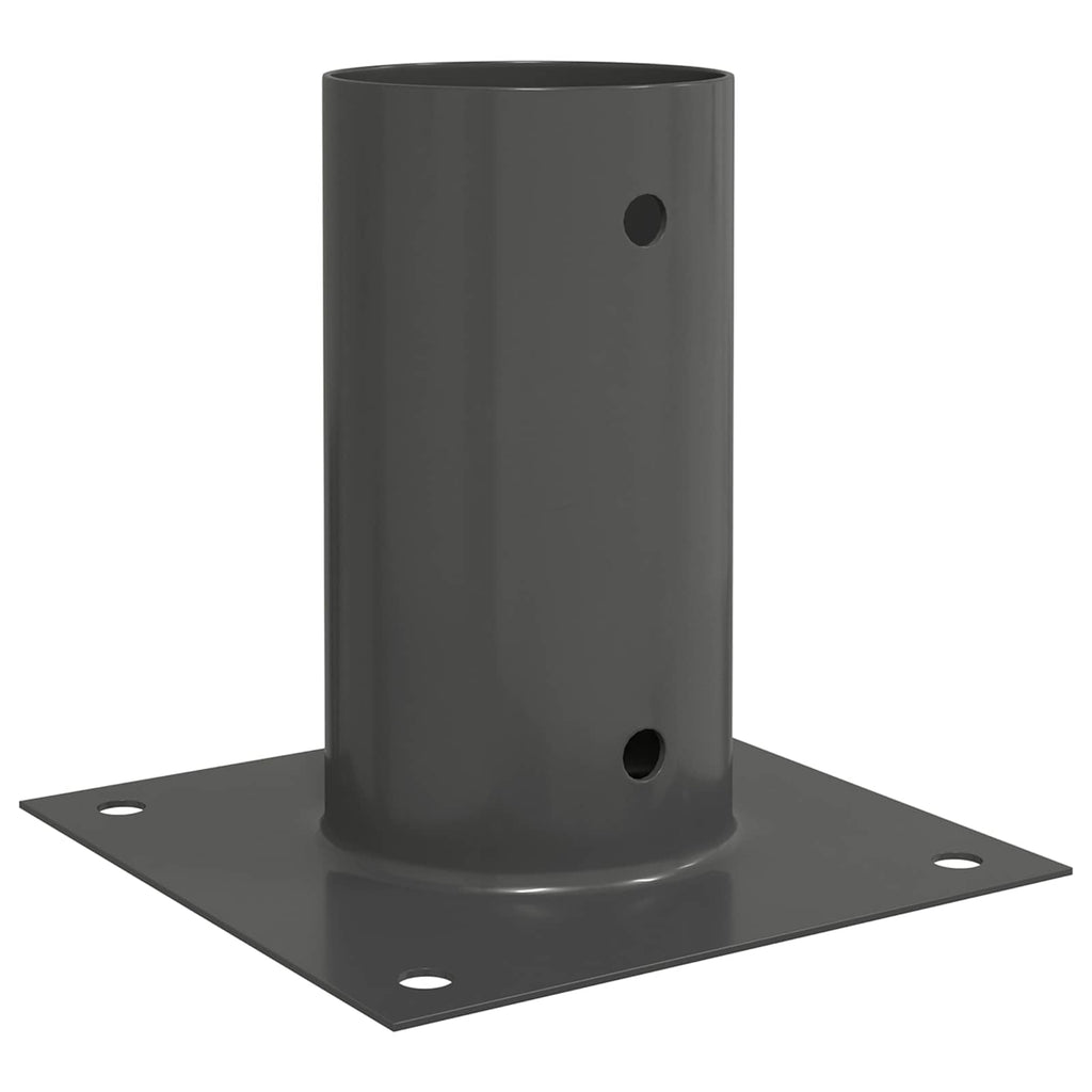 Ancora rotonda per terreno 12 pcs Antracite 15 x 15 x 15 cm