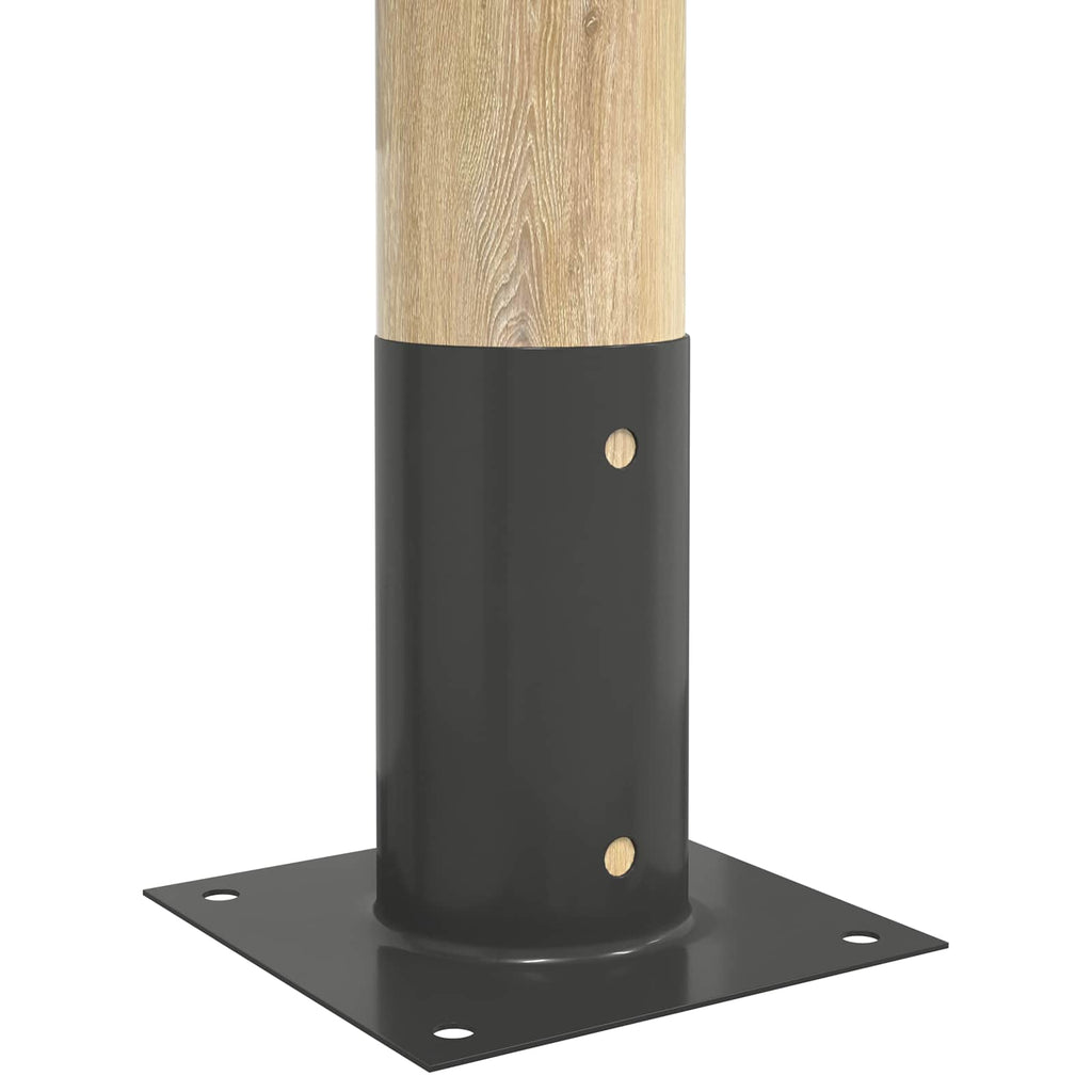 Ancora rotonda per terreno 12 pcs Antracite 15 x 15 x 15 cm