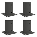 Ancora rotonda per terreno 4 pcs Antracite 15 x 15 x 15 cm