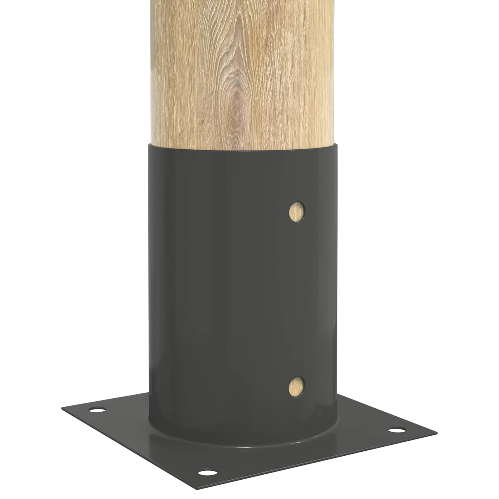 Ancora rotonda per terreno 12 pcs Antracite 15 x 15 x 15 cm