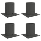 Ancora rotonda per terreno 4 pcs Antracite 18 x 18 x15 cm