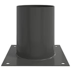 Ancora rotonda per terreno 4 pcs Antracite 18 x 18 x15 cm