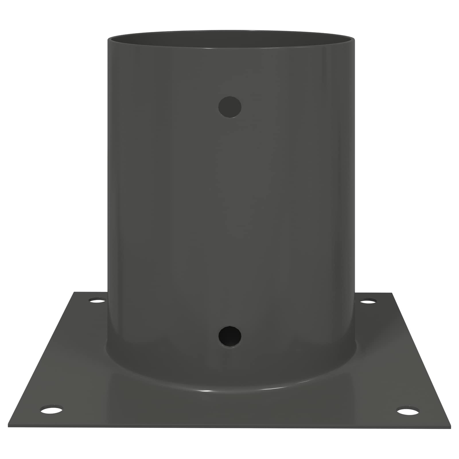 Ancora rotonda per terreno 12 pcs Antracite 18 x 18 x15 cm
