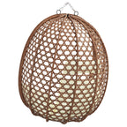 Sedia a uovo sospesa senza supporto polyrattan
