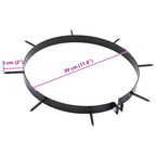 Morsa per Aeratore del Prato con Punti 5 pcs Ø 30 cm Acciaio
