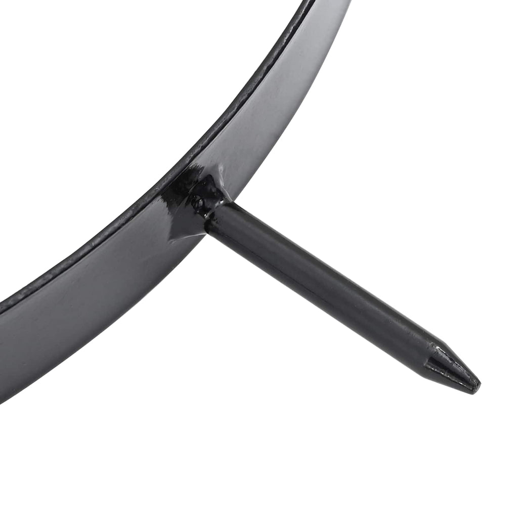 Morsa per Aeratore del Prato con Punti 5 pcs Nero Ø 320 mm