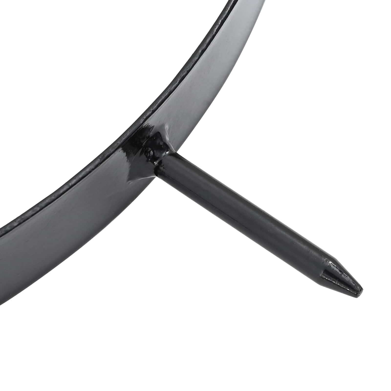 Morsa per Aeratore del Prato con Punti 5 pcs Nero Ø 320 mm