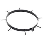 Morsa per Aeratore del Prato con Punti 5 pcs Nero Ø 320 mm