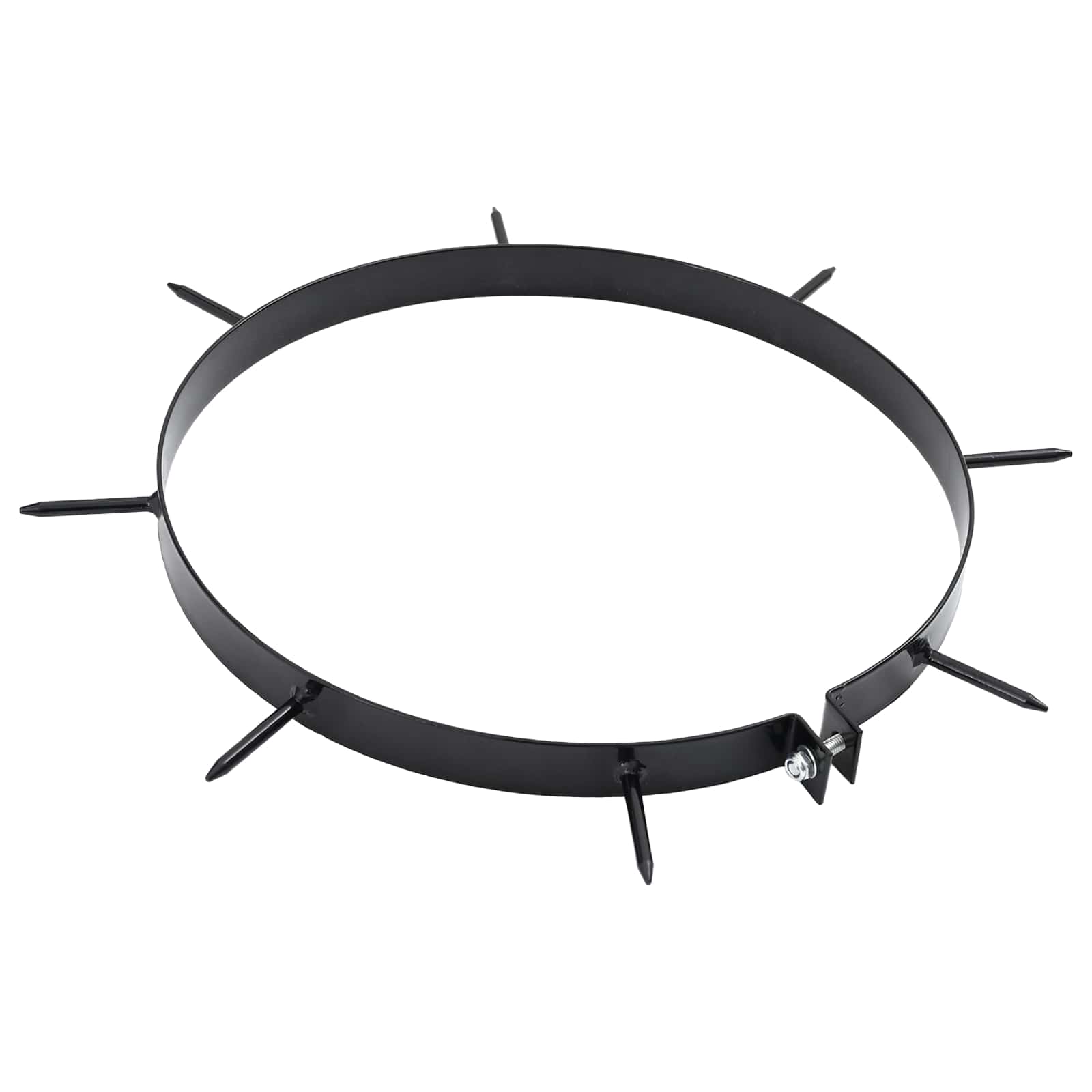 Morsa per Aeratore del Prato con Punti 5 pcs Nero Ø 320 mm