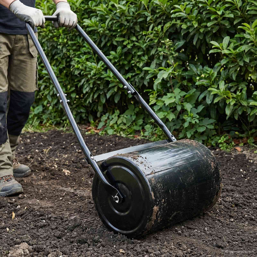 Rullo per Giardino Nero 110 x 52 cm Ferro