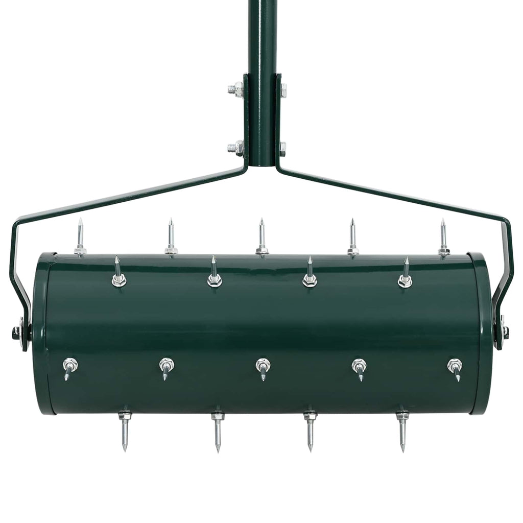 Rullo per Prato da Tirare con Pinze Aeratore Verde 128 x 38 cm