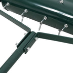 Rullo per Prato da Tirare con Pinze Aeratore Verde 128 x 38 cm