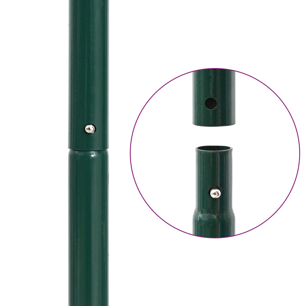 Rullo per Prato da Tirare con Pinze Aeratore Verde 128 x 38 cm