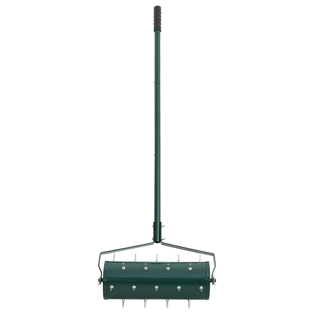 Rullo per Prato da Tirare con Pinze Aeratore Verde 128 x 38 cm