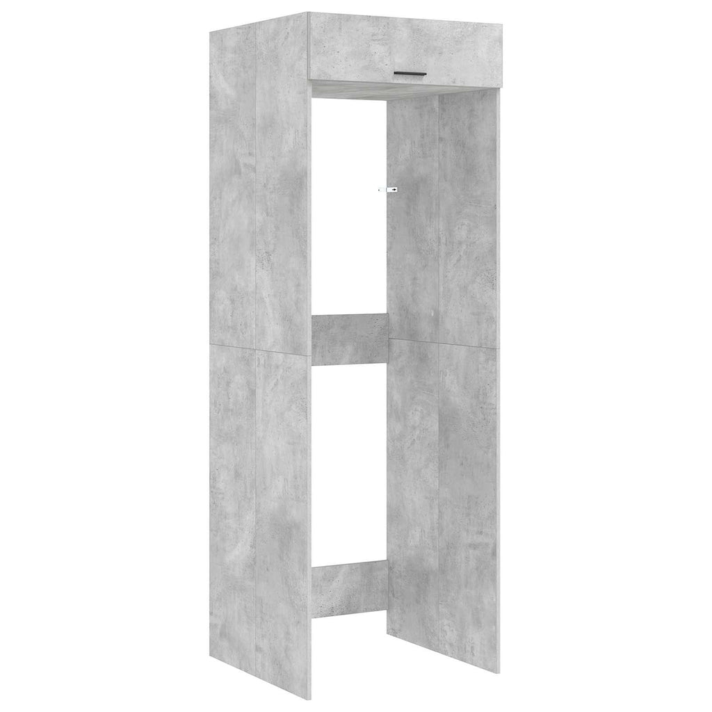 Mobiletto per lavatrice Calcestruzzo 67,5 x 68 x 200 cm