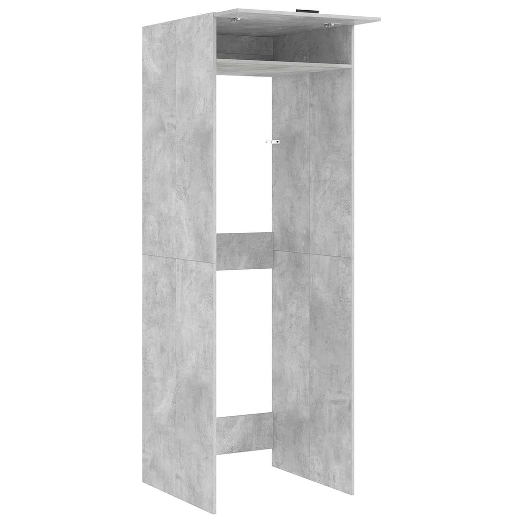 Mobiletto per lavatrice Calcestruzzo 67,5 x 68 x 200 cm