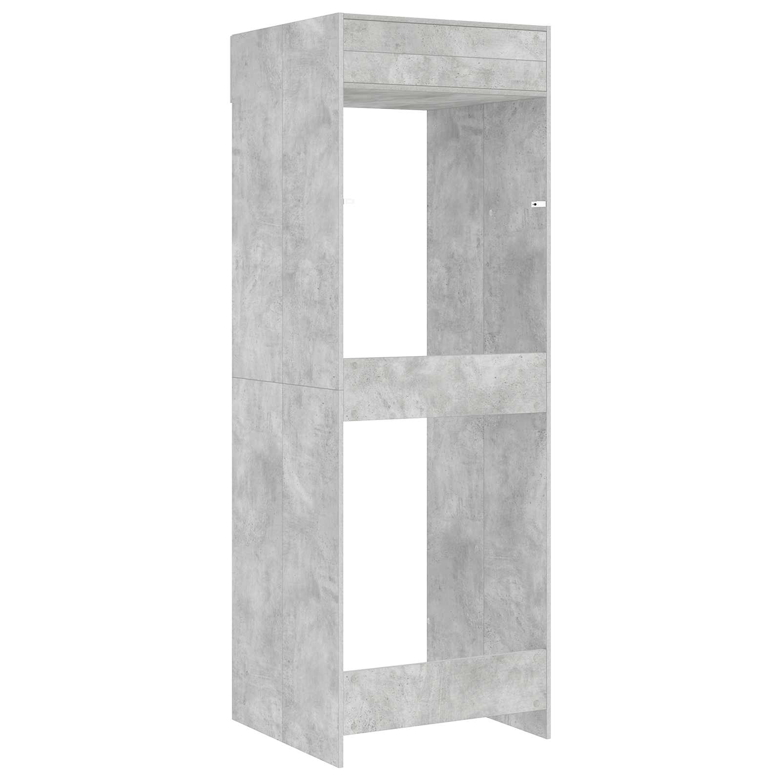 Mobiletto per lavatrice Calcestruzzo 67,5 x 68 x 200 cm