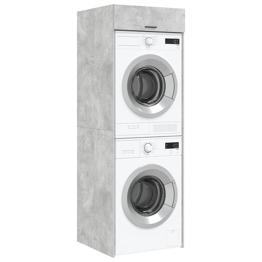 Mobiletto per lavatrice Calcestruzzo 67,5 x 68 x 200 cm