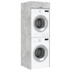 Mobiletto per lavatrice Calcestruzzo 67,5 x 68 x 200 cm