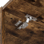 Mobiletto per lavatrice Rovere fumé 67,5 x 68 x 200 cm