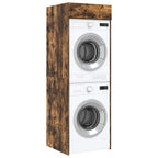 Mobiletto per lavatrice Rovere fumé 67,5 x 68 x 200 cm