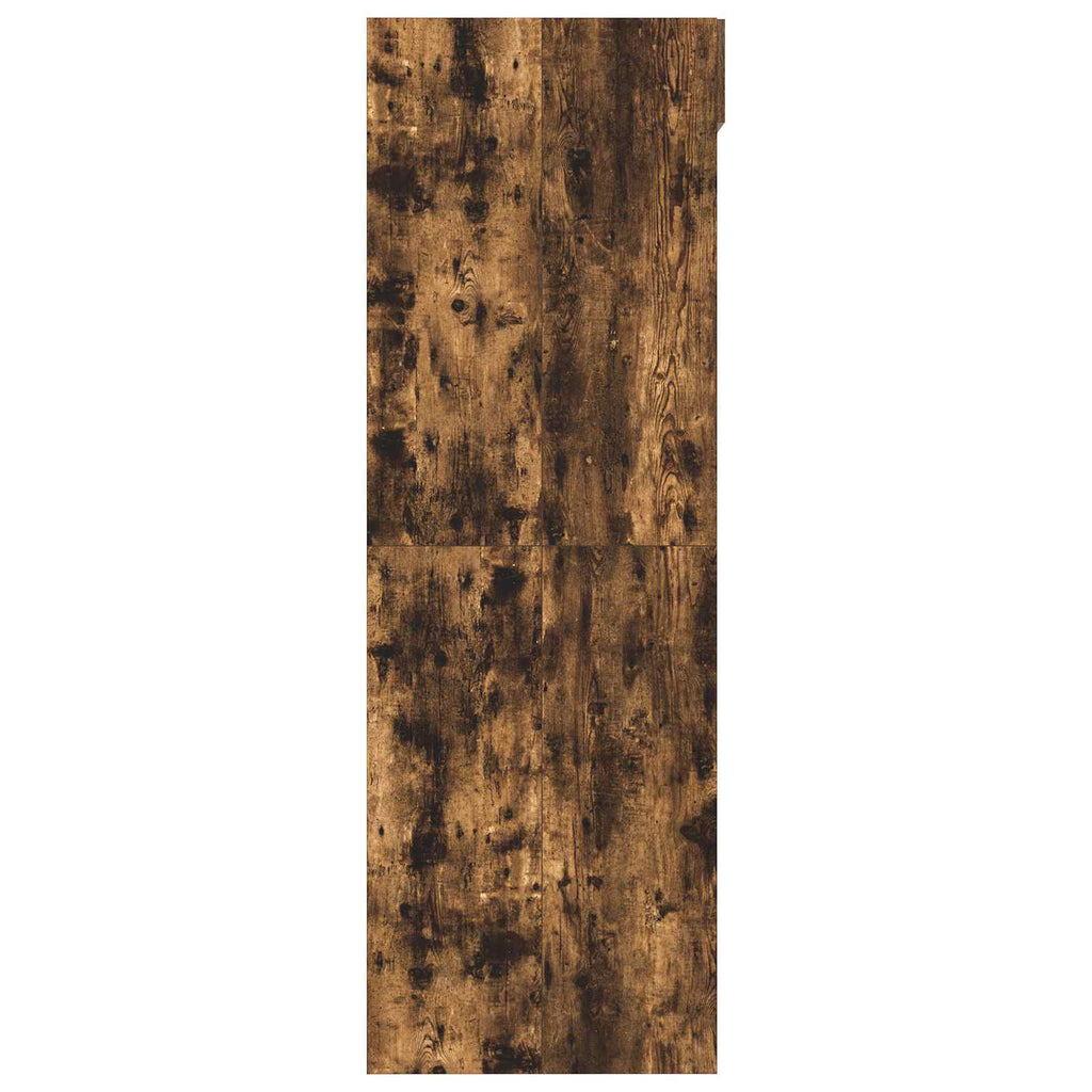 Mobiletto per lavatrice Rovere fumé 67,5 x 68 x 200 cm