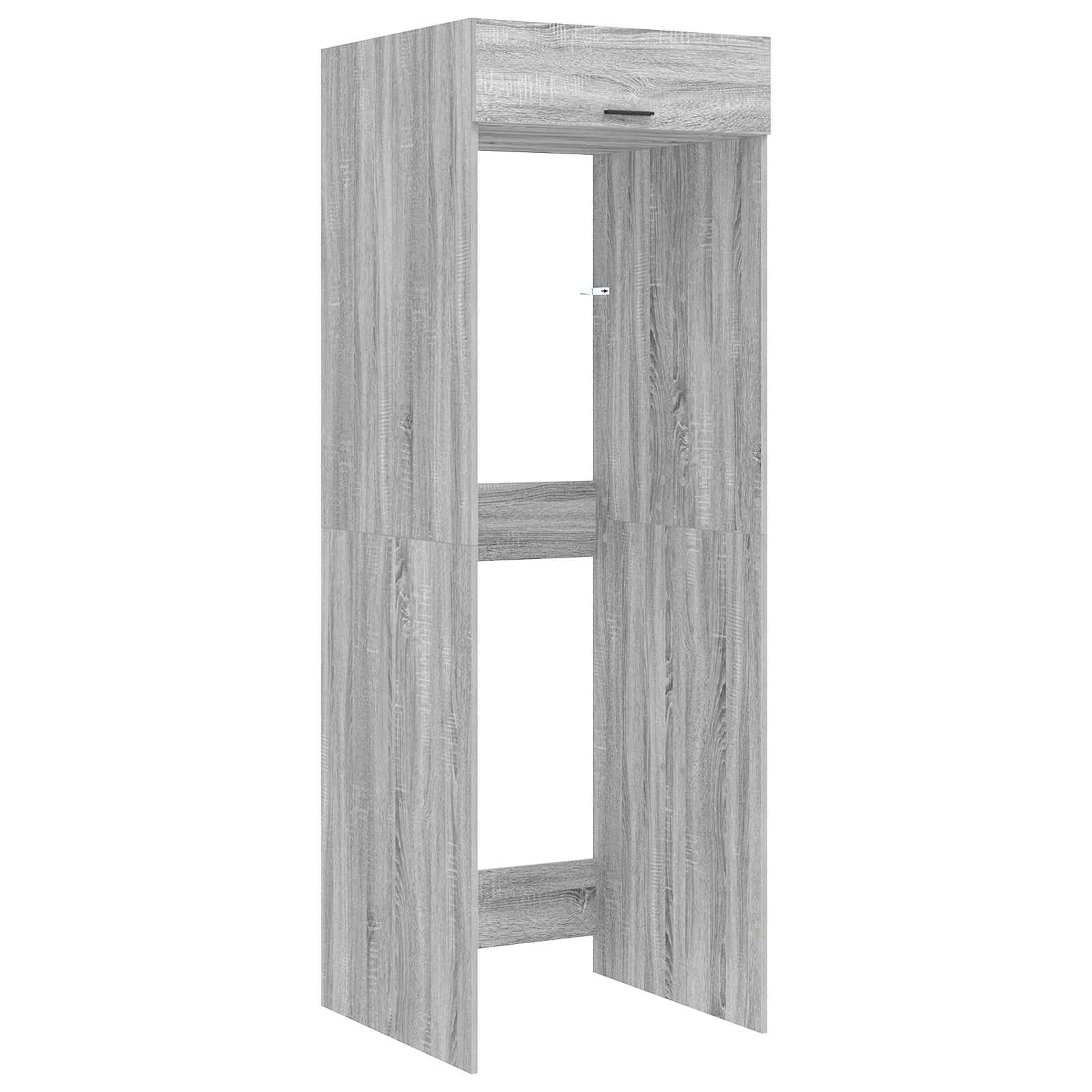 Mobiletto per lavatrice Grigio Sonoma 67,5 x 68 x 200 cm